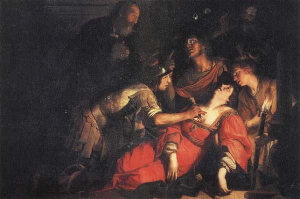 Francesco Rustici The Deathe of Lucretia oil painting image